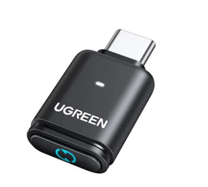 Obrazek Ugreen adapter audio BT501 USB-C aptX TRANSMITER BLUETOOTH 5.3 czarny