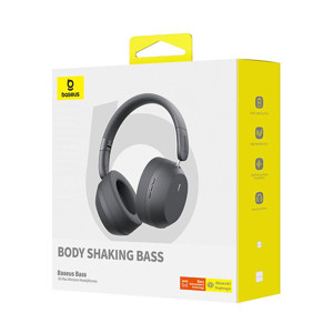 Obrazek S LUCHAWKI BASEUS BASS 35 MAX WIRELESS HEAPHONES GREY