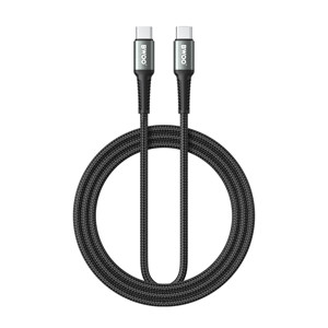 Obrazek BWOO kabel Pleciony USB-C - USB-C 3m 60W, czarny