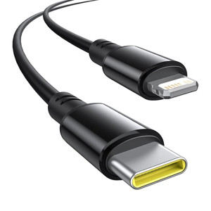 Obrazek Ładowarka samochodowa BASEUS CIRCULAR PD 1xUSB-C 1xUSB 60W + KABEL USB-C/LIGHTNING BLACK