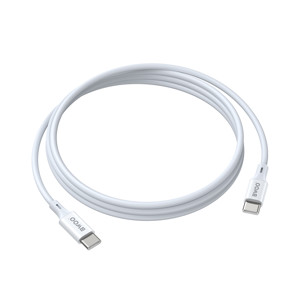 Obrazek BWOO kabel USB-C - USB-C 2m 60W ABS + TPE biały