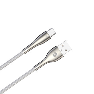 Obrazek Forever kabel Sleek USB - USB-C 1,0 m 3A biały