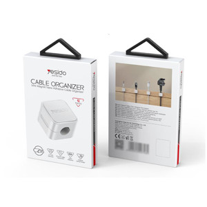 Obrazek Yesido Organizer Kabli C216 Zestaw 4szt. BLACK / CZARNY