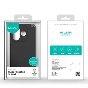 Obrazek NILLKIN super frosted shield XIAOMI REDMI NOTE 14 5G, BLACK / CZARNY
