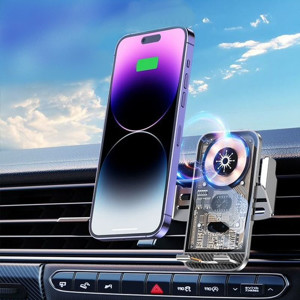 Obrazek UCHWYT SAM. T-PHOX T-C10 15W WIRELESS BEZPRZEWODOWY BLACK