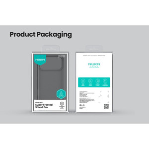 Obrazek NILLKIN super frosted shield PRO IPHONE 17 PRO MAX, PRZEŹROCZYSTY CZARNY