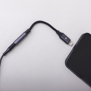 Obrazek Forever adapter audio AJL-01 jack 3,5 mm - Lightning czarny