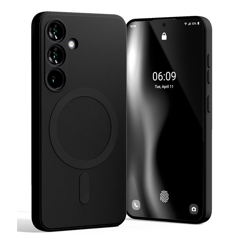 Obrazek Mercury Semi-Silicon Magsafe Samsung S25 BLACK / CZARNY