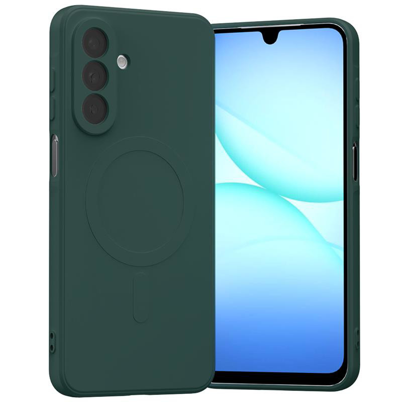 Obrazek Mercury Semi-Silicon Magsafe Samsung A17 GREEN / ZIELONY