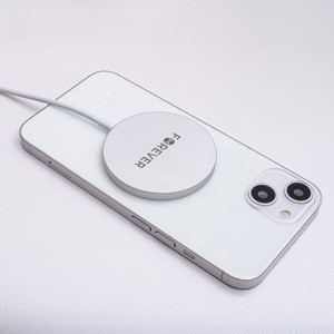 Obrazek Forever ładowarka bezprzewodowa magnetyczna MAWC-100 15W szara