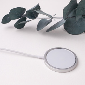 Obrazek Forever ładowarka bezprzewodowa magnetyczna MAWC-100 15W szara