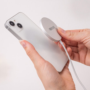 Obrazek Forever ładowarka bezprzewodowa magnetyczna MAWC-100 15W szara