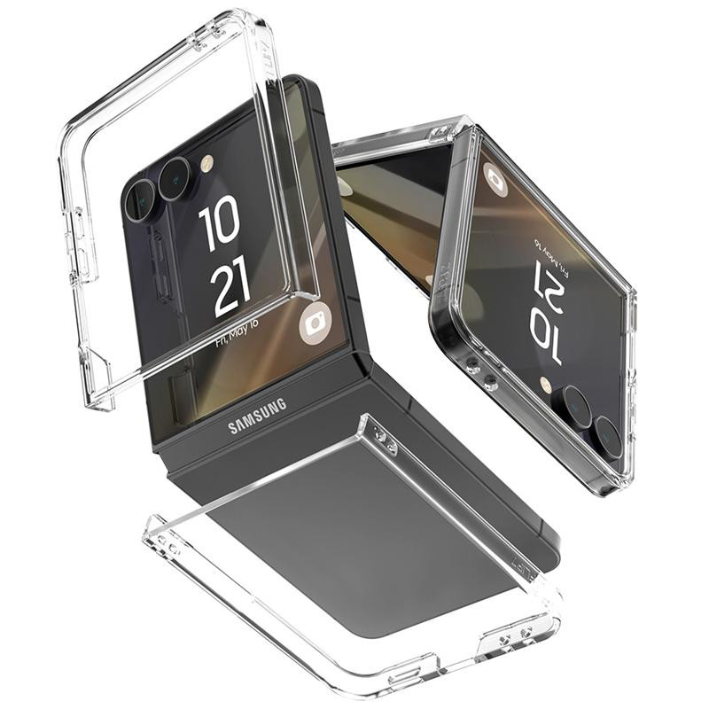 Obrazek Mercury Hard PC Case Samsung Z Flip7 CLEAR / PRZEŹROCZYSTY