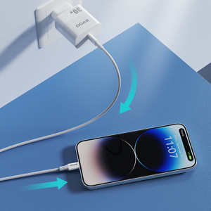 Obrazek BWOO kabel USB-C - Lightning 1m 27W ABS + TPE X283 C-L biały