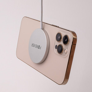 Obrazek Forever ładowarka bezprzewodowa magnetyczna MAWC-100 15W szara