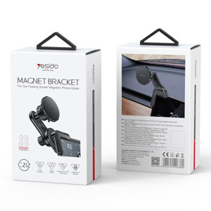 Obrazek Yesido magnetyczny Uchwyt Samochodowy C212 na Narożnik Ekranu, BLACK/CZARNY