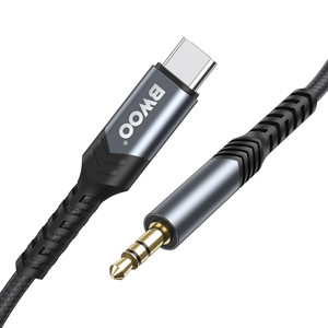 Obrazek BWOO kabel AUX 3.5mm - USB-C BO-AUX066 czarny